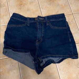 High Rise Jean Shorts